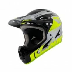 Marque Casque Intégral Kenny® Down Hill - Gris/Jaune Fluo