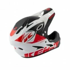 Marque Casque Intégral Kenny® Down Hill - Rouge/Blanc -Vélos complets Soldes casque downhill white red 1