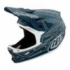 Marque Casque Intégral Troy Lee Design® D3 Fiberlite Spiderstripe - Bleu -Vélos complets Soldes casque integral troy lee design r d3 fiberlite spiderstripe bleu