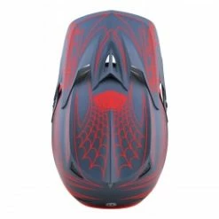 Marque Casque Intégral Troy Lee Design® D3 Fiberlite Spidertripe - Gris/Rouge -Vélos complets Soldes casque integral troy lee design r d3 fiberlite spidertripe gris rouge 3