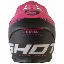 Marque Casque Intégral Shot® Furious Storm - Noir/Rose -Vélos complets Soldes casque shot furious storm black fushia matt 2