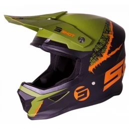 Marque Casque Shot Furious Storm Black Kaki Orange Matt 3 Marque Casque Shot Furious Storm Black Kaki Orange Matt