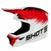 Marque Casque Intégral Shot® Furious Versus KID - Blanc/Rouge -Vélos complets Soldes casque shot furious versus white red kid