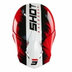Marque Casque Intégral Shot® Furious Versus KID - Blanc/Rouge -Vélos complets Soldes casque shot furious versus white red kid 2