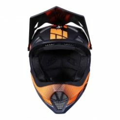 Marque Casque Intégral Shot® Rogue Raze - Gris/Orange Fluo -Vélos complets Soldes casque shot rogue raze neon orange grey bmx race 1