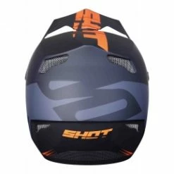 Marque Casque Intégral Shot® Rogue Raze - Gris/Orange Fluo -Vélos complets Soldes casque shot rogue raze neon orange grey bmx race 3