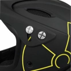 Marque Casque Intégral BMX Gist® Fall - Noir/Jaune -Vélos complets Soldes casque velo bmx integral fall noir deco jaune taille 57 61cm vendu en boite conforme en1078 5