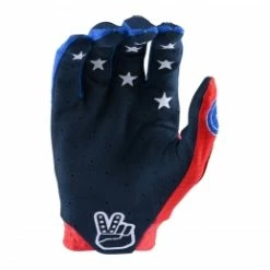 Marque Gants BMX TroyLee Designs® Air Star & Stripes - Rouge/Bleu -Vélos complets Soldes gants air star stripes redblue troylee designs adulte 1