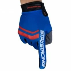 Marque Gants BMX Staystrong® Opposite KID - Rouge/Bleu -Vélos complets Soldes gants bmx staystrong r opposite kid rouge bleu 2