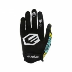 Marque Gants BMX Evolve® Passion KID - Teal/Yellow -Vélos complets Soldes gants evolve passion enfant tealyellow 1
