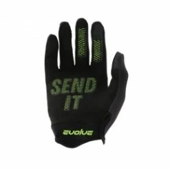 Marque Gants Evolve® CRP KID - Noir/Jaune Fluo -Vélos complets Soldes gants evolve r crp kid noir jaune fluo 1