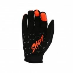 Marque Gants BMX Shot® Rogue Cup KID - Noir/Orange -Vélos complets Soldes gants shot bmx rogue cup kid black orange 1