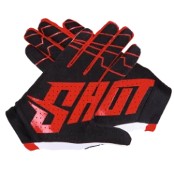 Marque Gants BMX Shot® Skin - Rouge -Vélos complets Soldes gants shot skin red 2