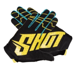 Marque Gants BMX Shot® Skin - Jaune -Vélos complets Soldes gants shot skin yellow 2