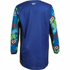 Marque Maillot Fly® Kinetic Rebel KID - Bleu -Vélos complets Soldes maillot fly kinetic rebel bleu 1