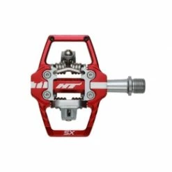 Marque Pédales De BMX HT® Aluminium - Rouge