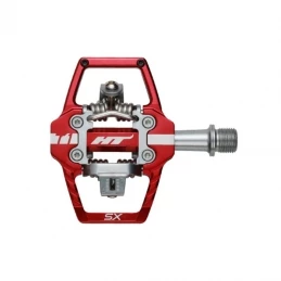 Marque Pédales De BMX HT® Aluminium - Rouge 3 Marque Pédales De BMX HT® Aluminium - Rouge